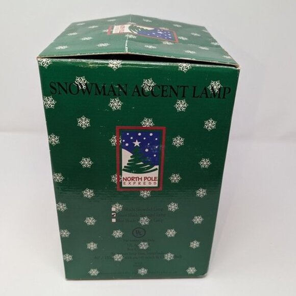 NEW VTG North Pole Express Small Snowman Girl Snowgirl C7 Light Lamp Electric - Picture 10 of 11